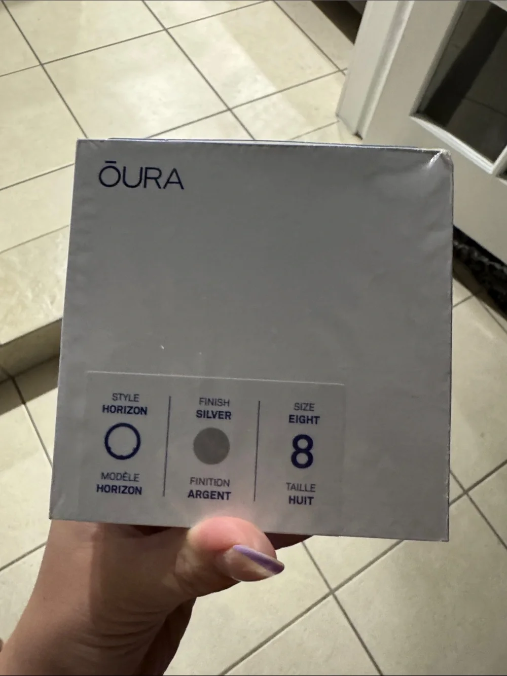 NEW Oura Horizon Ring Silver (Size 8)